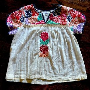 THML Embroidered Blouse EUC Size Small